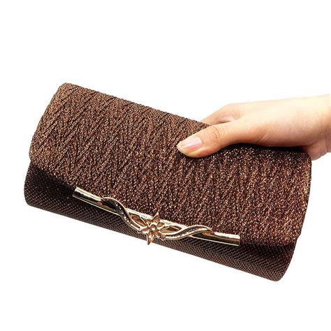 brown clutch bag for wedding.